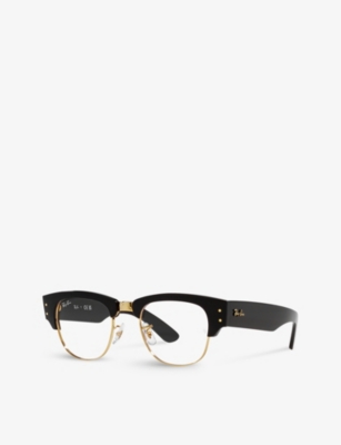 Ray Ban Ray-ban Womens Black Rx0316v Mega Clubmaster Square-frame Propionate Sunglasses In Black