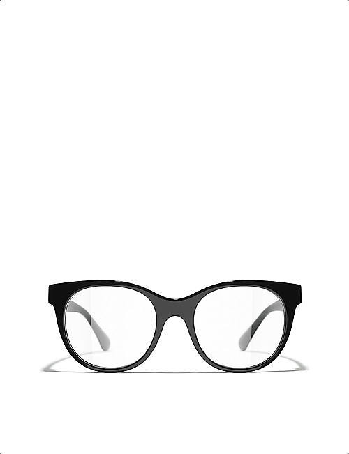 CHANEL: CH3450B oval-frame acetate optical glasses