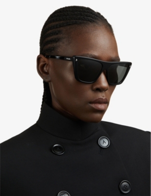 Prada Pr 21zs Black Sunglasses In Black