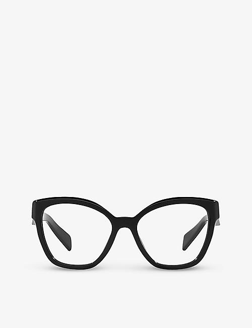 PRADA: PR 20ZV cat-eye acetate glasses