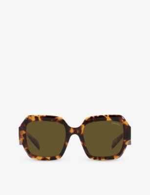 Prada Woman Sunglass Pr 28zs In Green