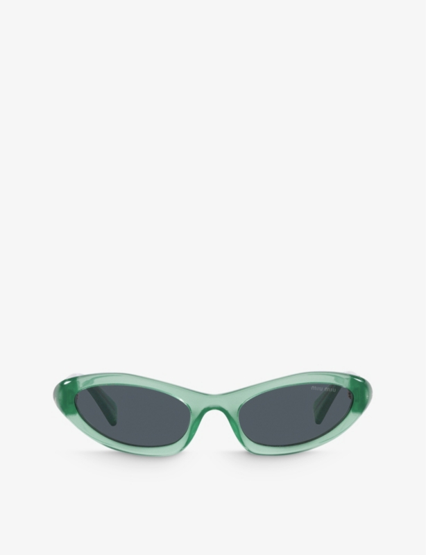MU 09YS oval-frame acetate sunglasses