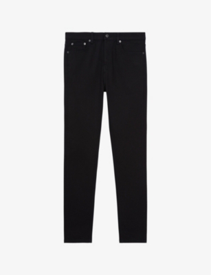 The Kooples Straight Jeans In Washed Black