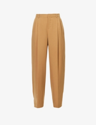 VINCE VINCE WOMEN'S AMBER WAVE PLEATED STRAIGHT-LEG HIGH-RISE WOVEN TROUSERS,67084563