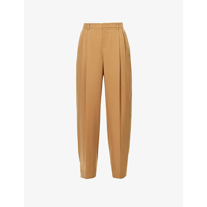 VINCE VINCE WOMEN'S AMBER WAVE PLEATED STRAIGHT-LEG HIGH-RISE WOVEN TROUSERS,67084563
