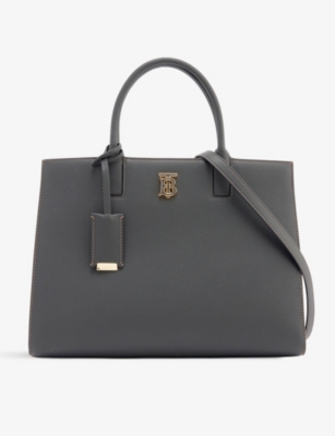 BURBERRY: Frances small leather top-handle bag