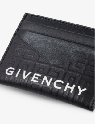Shop Givenchy G-essentials Leather Card Holder In Black