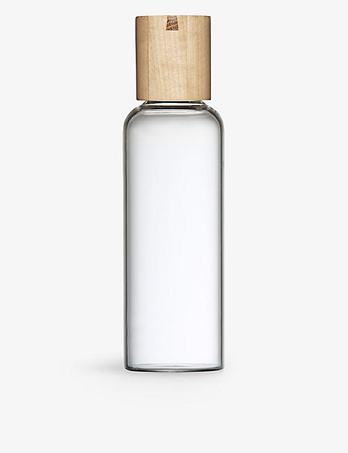 IITTALA: Meno birch and glass water bottle 0.5l