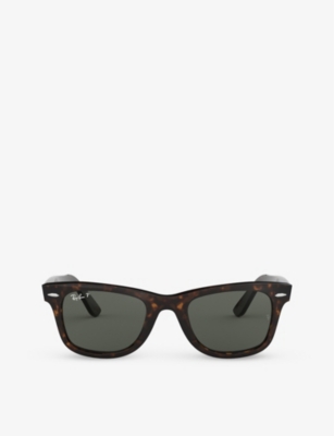 Shop Ray Ban Ray-ban Women's Brown Rb2140 Wayfarer Square-frame Acetate Sunglasses