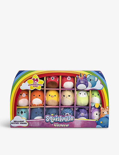 SQUISHMALLOWS: Squishville Brilliant Besties soft toys pack of 14