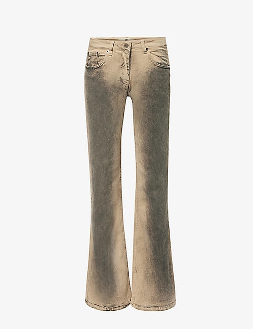 KNWLS: Alice wide-leg mid-rise denim-blend jeans