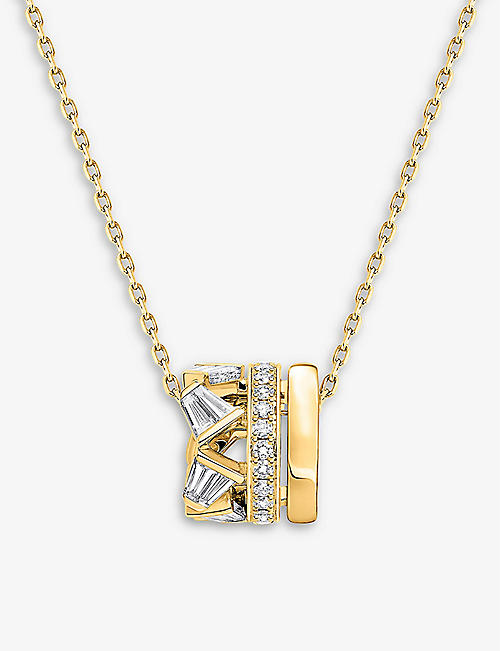 BUCHERER FINE JEWELLERY: Rock Diamond 18ct yellow-gold and diamond necklace