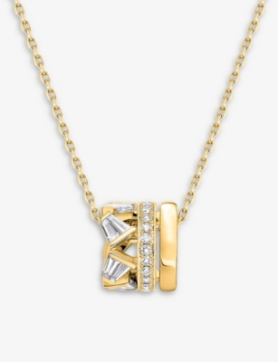Bucherer Fine Jewellery Womens Yellow Gold Rock Diamond 18ct Yellow-gold And Diamond Necklace