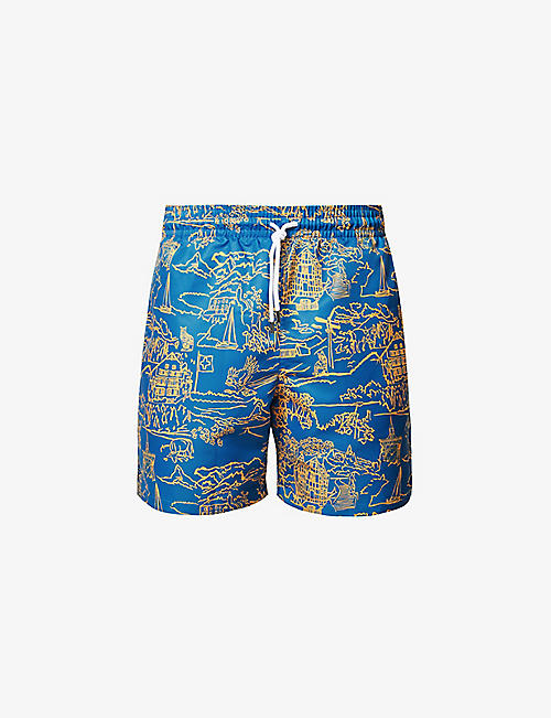 DEREK ROSE: Maui graphic-print swim shorts