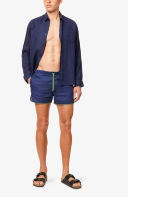 Derek Rose Regular-fit Linen Shirt In White