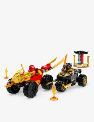 LEGO: LEGO® NINJAGO® 71789 Kai and Rass Car and Bike Battle playset