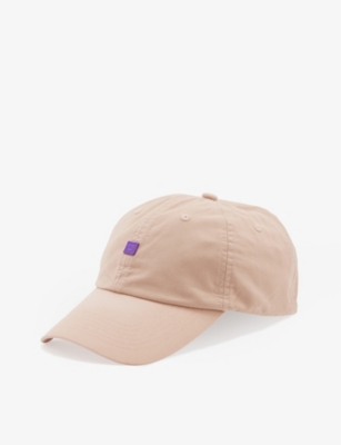 Acne Studios Face Patch Baseball Cap In Dusty Beige