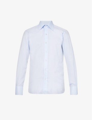 TOM FORD: Collared regular-fit cotton-poplin Oxford shirt