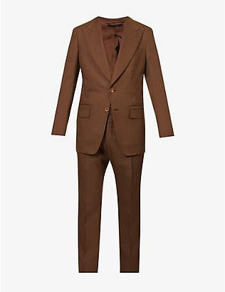 TOM FORD: Atticus padded-shoulder regular-fit woven suit