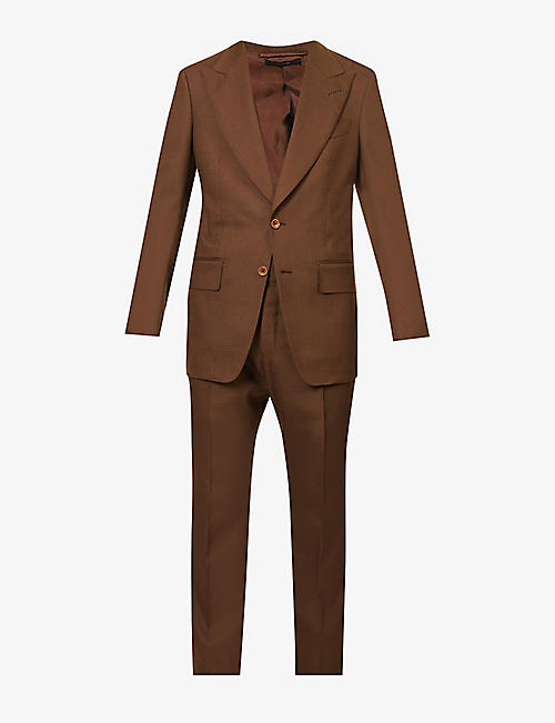 TOM FORD: Atticus padded-shoulder regular-fit woven suit