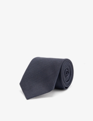 TOM FORD: Textured-weave silk tie