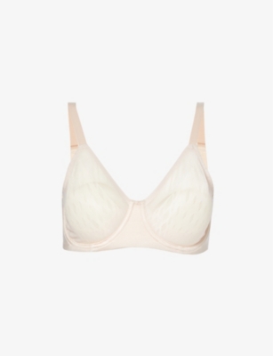 WACOAL: Elevated Allure abstract-pattern underwired stretch-woven bra