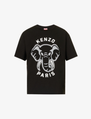 elephant-print varsity jacket, Kenzo