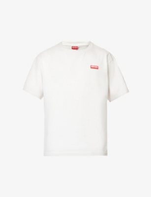 LOUIS VUITTON VIRGIL ABLOH 100% silk navy white typography logo shirt L