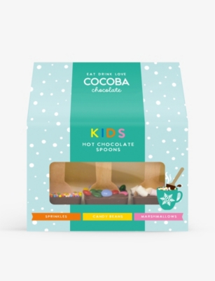COCOBA: Kids hot chocolate spoons set of three 99g