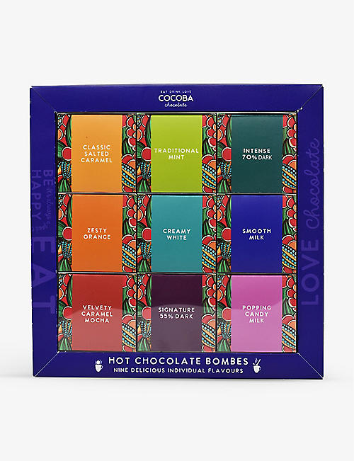 COCOBA: Hot chocolate bombes selection box of nine 450g