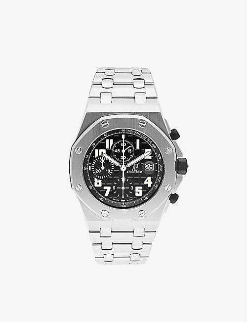 BUCHERER CERTIFIED PRE OWNED: Pre-loved Audemars Piguet Royal Oak Offshore stainless-steel automatic watch