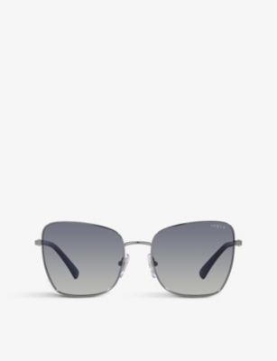 Vogue Womens Grey Vo4277sb Butterfly-frame Metal Sunglasses