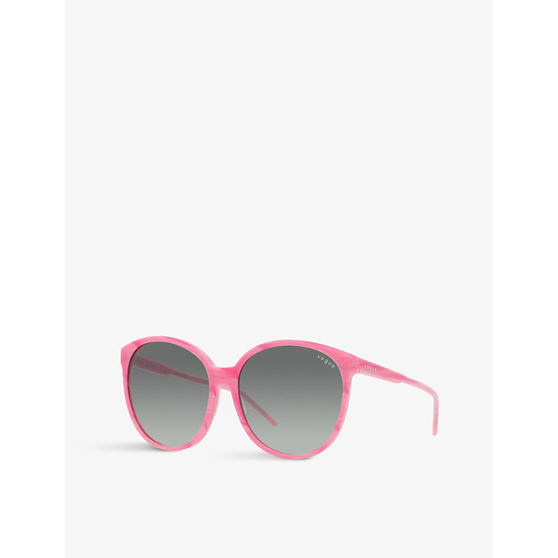 Shop Vogue Women's Pink Vo5509s Phantos-frame Acetate Sunglasses