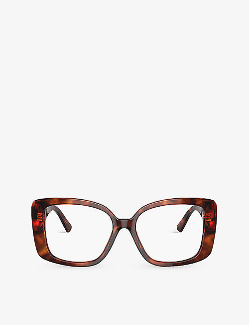 TIFFANY & CO: TF2235 tortoiseshell-pattern square-frame acetate sunglasses