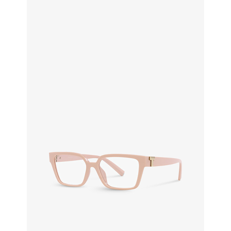 Shop Tiffany & Co Tf2232u Rectangle-frame Acetate Optical Glasses In Pink