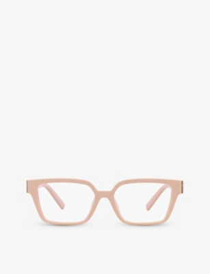 Tiffany & Co Tf2232u Rectangle-frame Acetate Optical Glasses In Pink ...