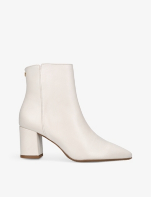 CARVELA COMFORT Melody brandembossed leather heeled ankle boots