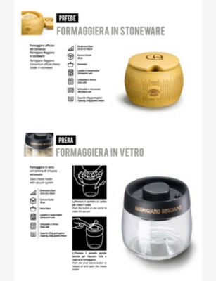 LA CREDENZA: Taroni Parmigiano Reggiano glass jar 10.4cm