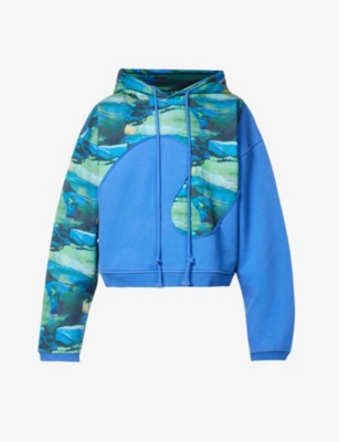 ERL: Swirl graphic-print cotton-blend hoody