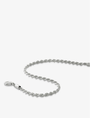 Shop Monica Vinader Womens Sterling Silver Rope Recycled Sterling-silver Chain Bracelet