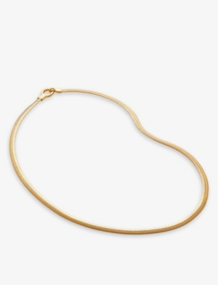 Monica Vinader Womens Yellow Gold Snake Wide Chain 18ct Yellow-gold Vermeil Plated Sterling-silver N