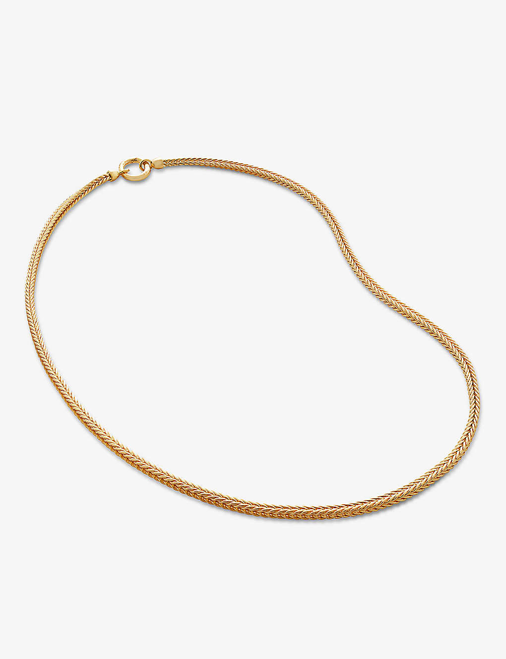 Monica Vinader Womens Yellow Gold Juno 18ct Yellow Gold-plated Vermeil Recycled Sterling-silver Chai