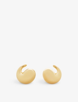 MONICA VINADER: Nura Wrap 18ct yellow-gold vermeil plated sterling-silver earrings