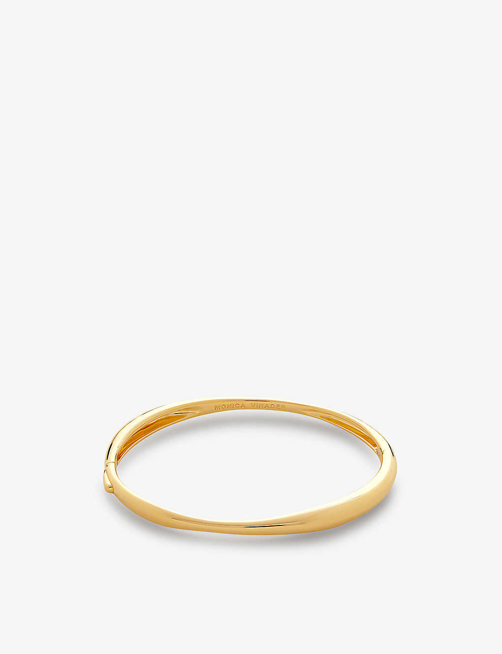 Monica Vinader Womens Yellow Gold Nura Reef 18ct Yellow Gold-plated Vermeil Sterling-silver Bangle