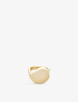 MONICA VINADER: Nura 18ct yellow gold-plated vermeil sterling-silver wrap ring