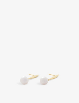 Monica Vinader Womens Yellow Gold Nura Recycled 18ct Yellow Gold-plated Vermeil Sterling-silver And  In Yellow Gold