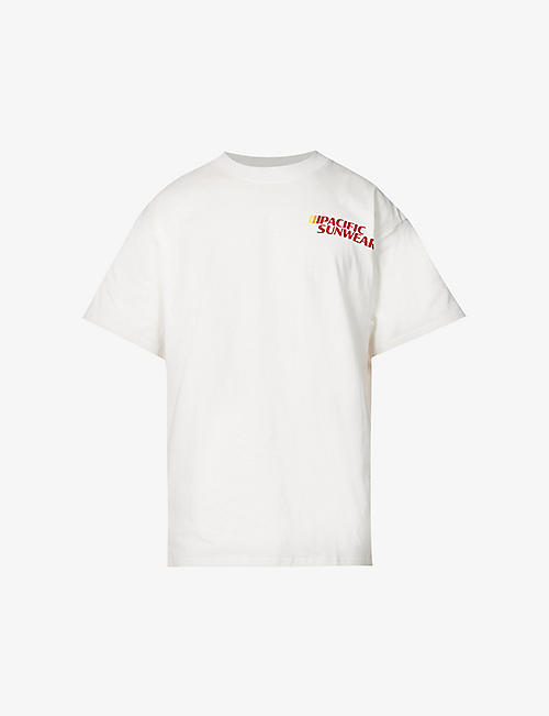 PACSUN: Time To Ride graphic-print cotton-jersey T-shirt