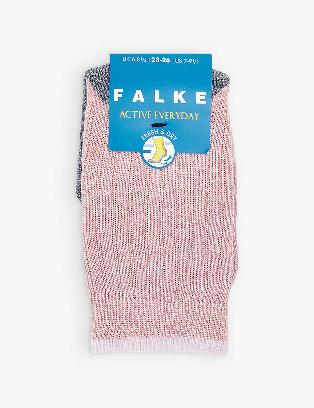 Falke Kids' Active Everyday Ribbed Stretch-woven Blend Socks 2-12 Years In Pink