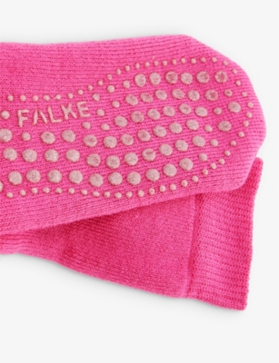 Shop Falke Fuchsia Catspads So Stretch-cotton Blend Ankle Socks 10-13 Years