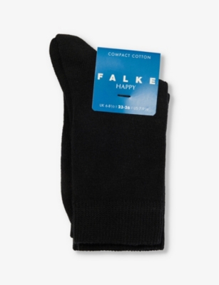 FALKE: Happy pack of two stretch-cotton-blend socks